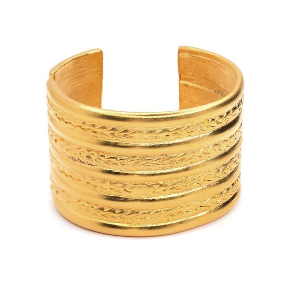 Kenneth Jay Lane Braid Design Cuff Bracelet One Worn By Jackie Onassis